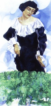  aîné - Bella au col blanc contemporaine de Marc Chagall